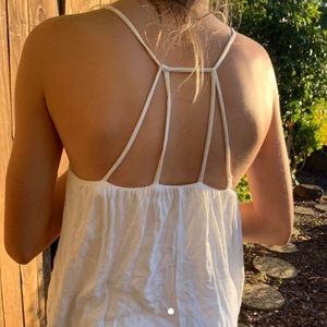 Open back tank top